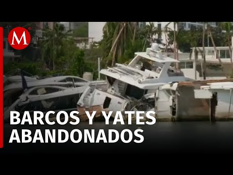 Desastre ambiental en Acapulco por barcos hundidos tras paso de 'Otis'