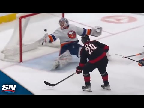 Sebastian Aho and Eric Robinson Execute Perfect Two-On-One to Extend Lead