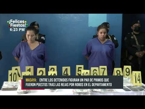 Policía presenta resultados de planes operativos en Masaya - Nicaragua