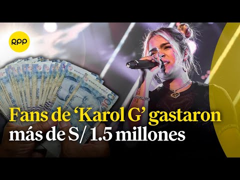 Fans de 'Karol G' gastaron más de S/1.5 millones según SUNAT