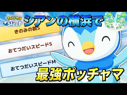 【ポケモンスリープ】シアンの横浜でリサーチしたら超つよつよポッチャマ来ました