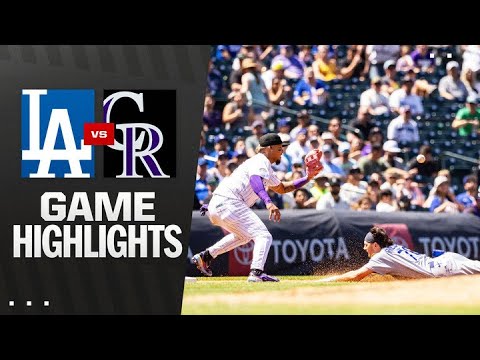 Dodgers vs. Rockies Game Highlights (8/21/25) | MLB Highlights