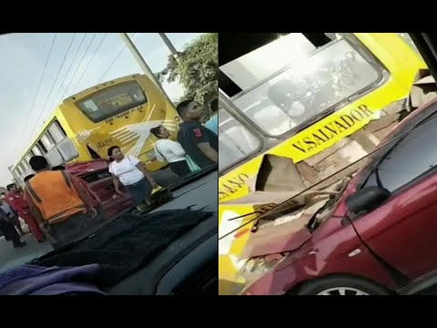 Trapiche: una persona fallecida tras choque de auto contra bus de transporte público