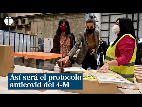Así será el protocolo anticovid en las elecciones madrileñas del 4-M