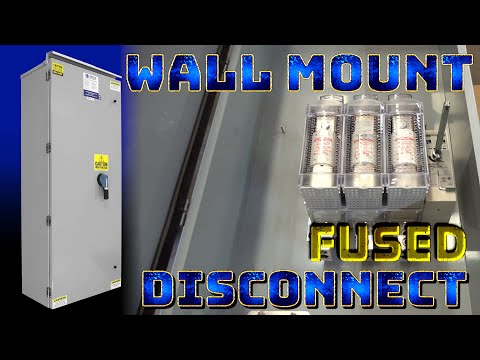 Fused Disconnect Switch, 600 Amp, 480V 3PH AC, Time Delay Fuses, Wall Mount, NEMA 3R