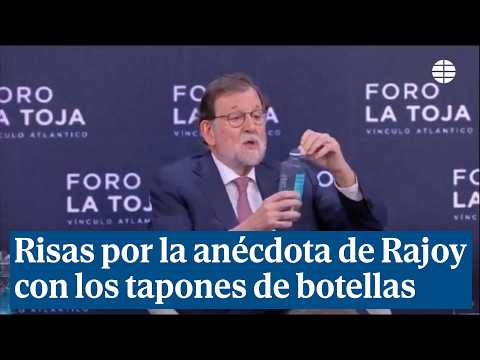 Rajoy y su anécdota con los tapones de las botellas de agua: Me puse hecho un circo