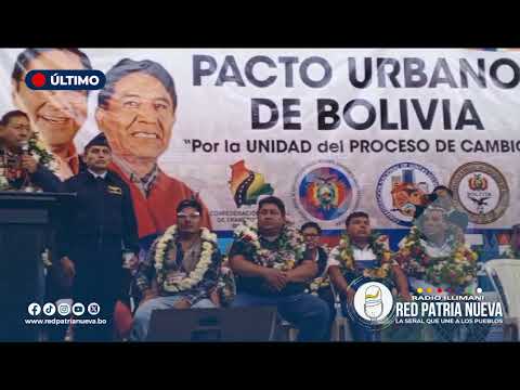 Nace el pacto Urbano para trabajar por Bolivia en unidad con el Gobierno nacional