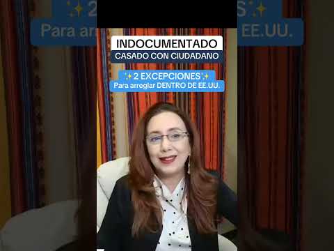 Soy indocumentado y me case con un ciudadano: ¿puedo arreglar sin salir de USA?