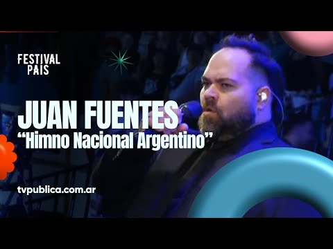 Himno Nacional por Juan Fuentes en Jesús María - Festival País 2024