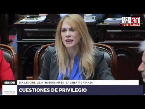 Lilia Lemoine: Tolosa Paz no tenía que estar afuera del Congreso sino adentro