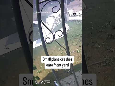 Small plane crashes onto front yard