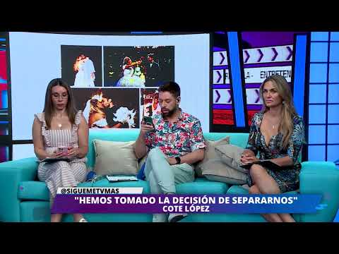 Coté López y Luis Jiménez confirman el fin de su matrimonio