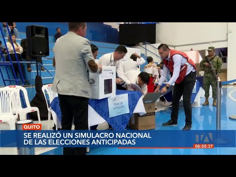 CNE realizó el Simulacro Nacional previo a las elecciones del 15 de octubre
