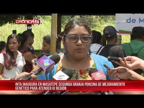 Inauguran segunda granja porcina de mejoramiento genético en Masatepe – Nicaragua