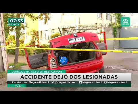 Accidente terminó con camioneta impactada contra local comercial en Providencia