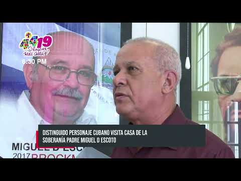 Distinguido personaje cubano visita casa de la soberanía Padre Miguel d’Escoto en Managua -Nicaragua