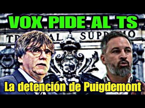 VOX PIDE LA ORDEN DE DETENCIÓN DE PUIGDEMONT AL TRIBUNAL SUPREMO DE INMEDIATO