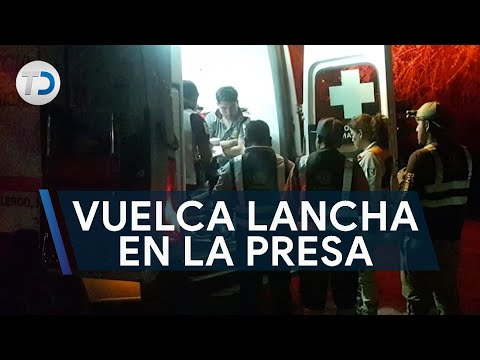 Vuelca lancha en presa; no ubican a un hombre