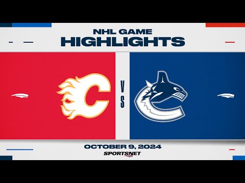 NHL Highlights | Flames vs. Canucks - October 9, 2024