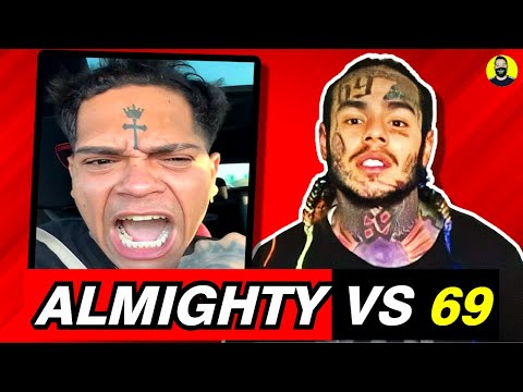 ALMIGHTY LE TIRA A TEKASHI 6IX9INE !! EXPLOTA Y SE BURLA JUNTO AL CHERRY SCOM