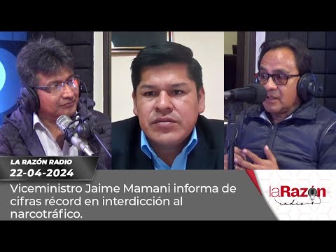 Viceministro Jaime Mamani informa de cifras récord en interdicción al narcotráfico.