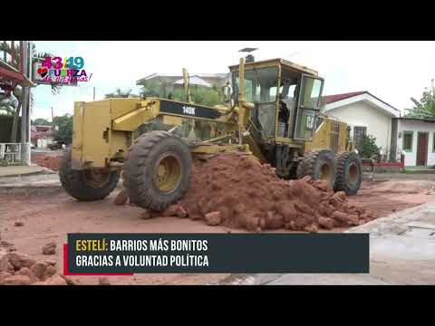 Se continúan obras de adoquinado en Estelí - Nicaragua