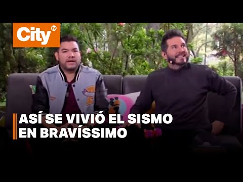 Temblor durante el programa de Bravíssimo | CityTv