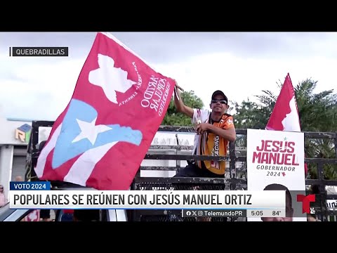 Populares celebran caravana con Jesús Manuel Ortiz