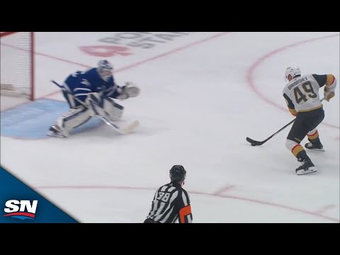 Golden Knights Amadio Springs Barbashev On Breakaway To Open Scoring vs. Maple Leafs