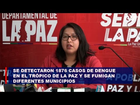 Se detectaron 1876 casos de Dengue en el trópico de La Paz y se fumigan diferentes municipios