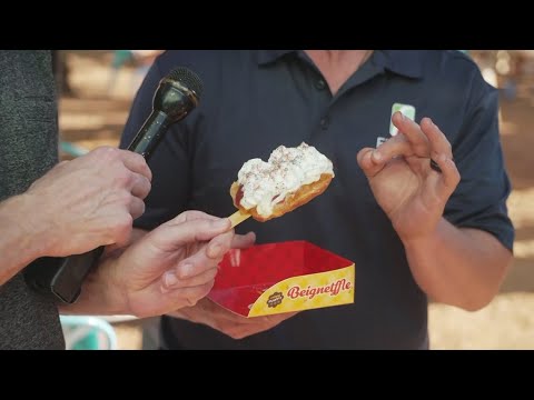 WFAA's Jason Wheeler and Jesse Hawila taste the eats at the State Fair of Texas