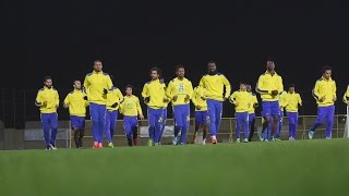 فيديو : تطبيق النصر ( نجوم العالمي يواصلون التدريبات )