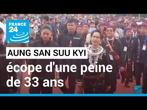 A. San Suu Kyi : en totalité, la dirigeante déchue écope d'une peine de 33 ans • FRANCE 24