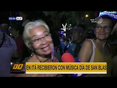 Con música recibieron el Día de San Blas en Itá