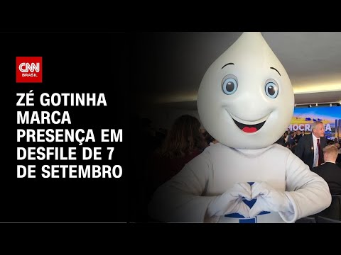 Zé Gotinha marca presença em desfile de 7 de Setembro | AGORA CNN