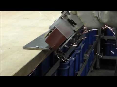 GHB 15-50 - chamfering with the hand-held belt grinder