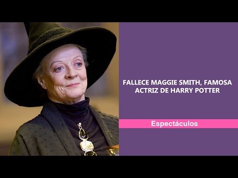 Fallece Maggie Smith, famosa actriz de Harry Potter