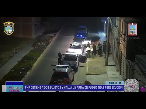 Trujillo: PNP detiene a dos sujetos y halla un arma de fuego tras persecución
