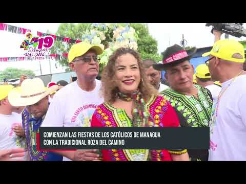 Comienzan las fiestas de los católicos de Managua con la tradicional roza del camino - Nicaragua