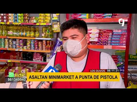 Asalto con pistola en Los Olivos: sujetos se hacen pasar por clientes para robar minimarket