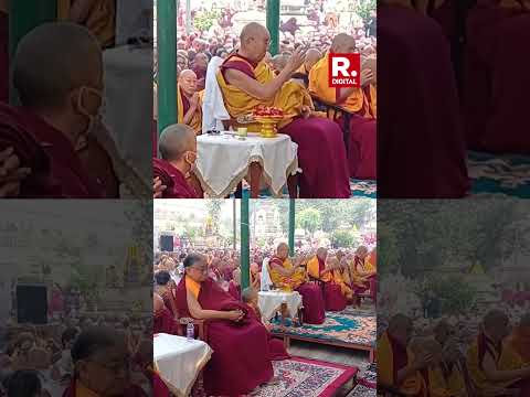 Tibetan spiritual leader Dalai Lama offers prayers at Mahabodhi Temple in Bodhgaya