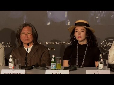 Zhang Ziyi joins director Peter Ho-sun Chan at Cannes press conference for 'She's Got No Name'