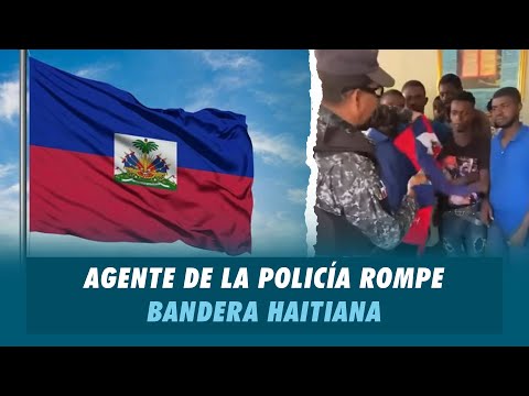 Policía se burla de haitianos y rompe bandera haitiana | Matinal