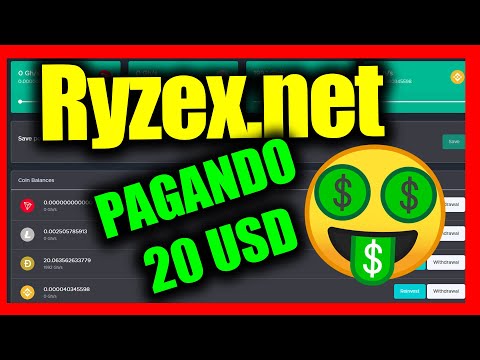 ? Ryzex.net PRIMER RETIRO 20 USD GANA DINERO LAS 24 HORAS con minería de Criptomonedas  en la nube