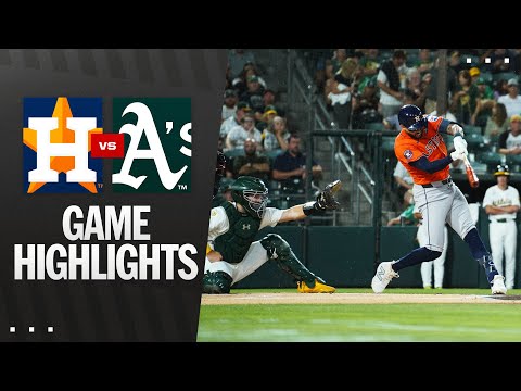 Astros vs. As Game Highlights (9/24/25) | MLB Highlights