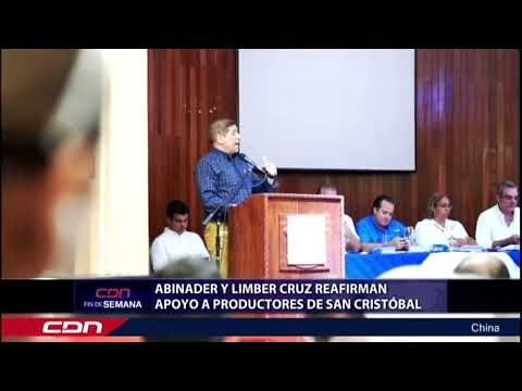 Abinader y Limber Cruz reafirman apoyo a productores de San Cristóbal