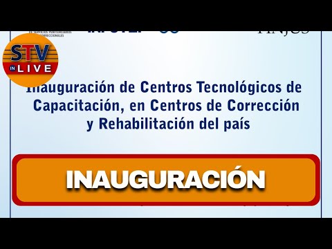 Rafael Evaristo Badia Inauguración Centros Tecnológicos de Capacitación en Centros de Corrección