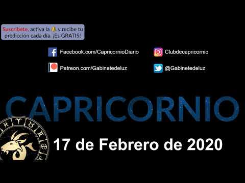 Horóscopo Diario - Capricornio - 17 de Febrero de 2020