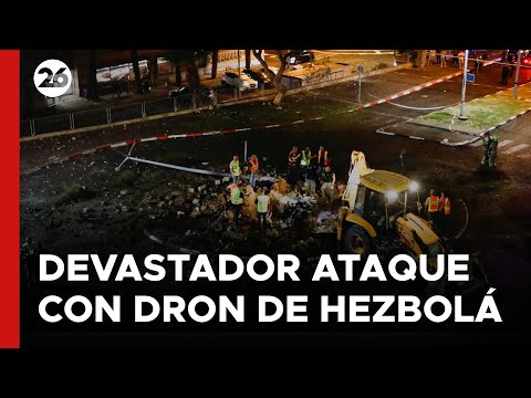 Devastador ataque con dron de Hezbolá deja más de 60 heridos en el sur de Haifa