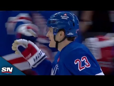 Rangers Adam Fox Joins The Rush To Score A Short-Handed Goal
